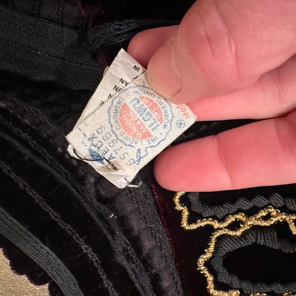 vintage 1980s gunne sax style Black Gold Bow Strapless Holiday Dress Bow - Picture 10 of 14